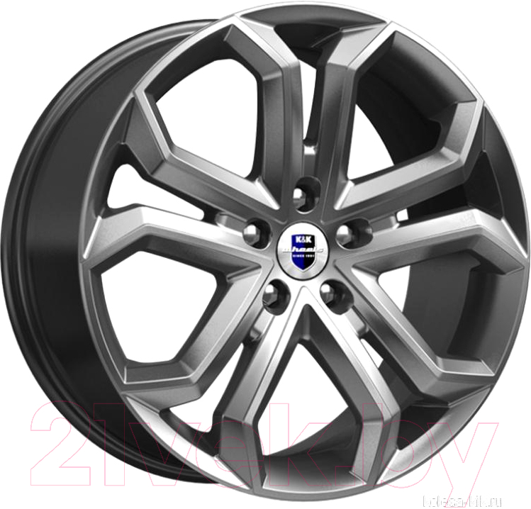 Литой диск K&K Пандора (КС466) 19x8.5" 5x112мм DIA 66.6мм ET 40мм Дарк платинум