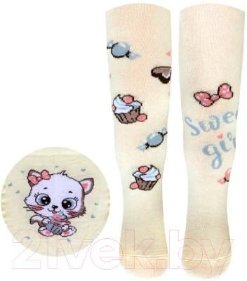 Изображение товара Колготки детские Брестские 3280 рис.374 (р.74-80, светло-желтый)