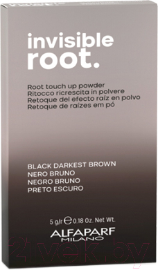 Тонирующая пудра для волос Alfaparf Milano Root Color (5г, черный)