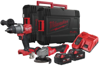 

Аккумуляторная дрель-шуруповерт Milwaukee, M18FPP2AB2-502X / 4933479540