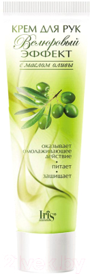 Изображение товара Крем для рук Iris Cosmetic Велюровый эффект с маслом оливы питательный (100мл)