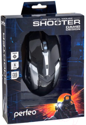 Мышь Perfeo Shooter / PF-5020 (черный)