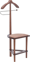 Стойка для одежды Мебелик Костюмная с сиденьем В 26Н (средне-коричневый) - 