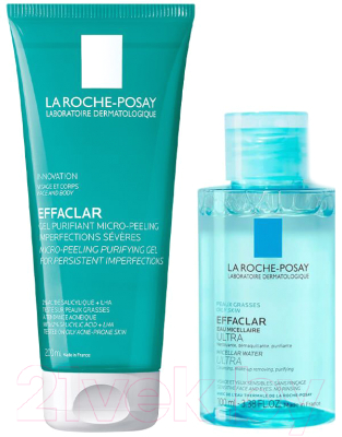 Набор косметики для лица La Roche-Posay Effaclar Гель 200мл+Мицелярная вода 100мл