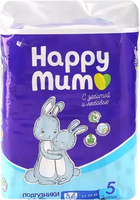 Подгузники детские Happy Mum Junior 5 (16шт) - 