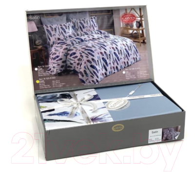 Комплект постельного белья Karven Digital print сатин 3D евро / N125-S003