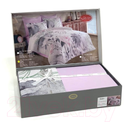 Комплект постельного белья Karven Digital print сатин 3D евро / N125-S009
