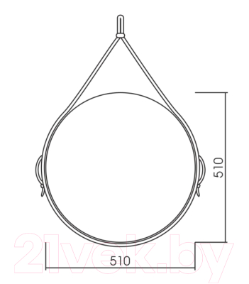 Зеркало Silver Mirrors Капитан D510 / LED-00002331