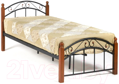 Односпальная кровать Tetchair Secret De Maison Wood Slat Base AT-8077 90x200 (красный дуб/черный)