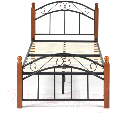 Односпальная кровать Tetchair Secret De Maison Wood Slat Base AT-8077 90x200 (красный дуб/черный)