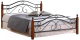 Полуторная кровать Tetchair Secret De Maison AT-803 120x200 (красный дуб/черный) - 