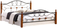 Двуспальная кровать Tetchair Secret De Maison AT-822 160x200 (красный дуб/черный) - 