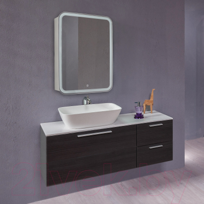 Шкаф с зеркалом для ванной Silver Mirrors Фиджи 60 / LED-00002364