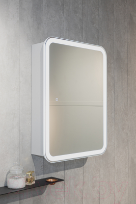 Шкаф с зеркалом для ванной Silver Mirrors Фиджи Flip 60 / LED-00002472