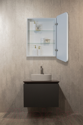 Шкаф с зеркалом для ванной Silver Mirrors Фиджи Flip 60 / LED-00002472