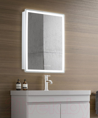 Купить Шкаф с зеркалом для ванной Silver Mirrors Киото 50 / LED-00002356  