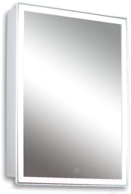 Шкаф с зеркалом для ванной Silver Mirrors Киото 50 / LED-00002357