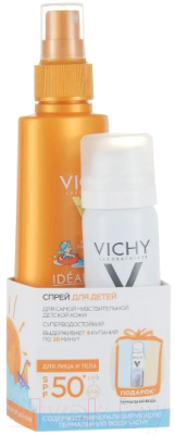 Набор косметики детской Vichy Capital Soleil Спрей для детей SPF50+Термальная вода 50мл