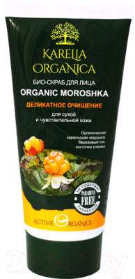 Скраб для лица Karelia Organica Organic Moroshka Деликатное очищение (180мл)