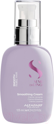 Крем для укладки волос Alfaparf Milano Semi Di Lino Smooth разглаживающий для прямых волос (125мл)