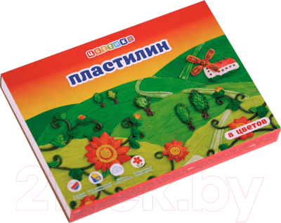 Изображение товара Пластилин Цветик 32411671 (8цв)