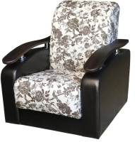 Кресло мягкое Асмана Антуан (молли/кожзам коричневый) - 