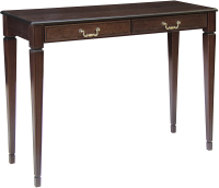 Консольный столик Мебелик Васко В 91Н (темно-коричневый/патина) - 