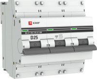 

Выключатель автоматический, PROxima BA 47-100 3P 25A (D) 10kA / mcb47100-3-25D-pro