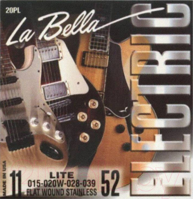 Струны для электрогитары La Bella 20PL Light (011-052)
