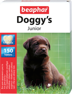 Кормовая добавка для животных Beaphar Doggy's Junior / 12575 (150шт)
