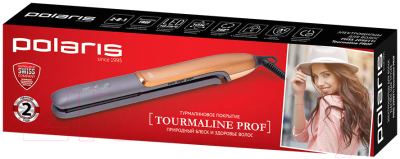 Изображение товара Выпрямитель для волос Polaris Tourmaline Prof PHSS 2098TTi (графитовый/золото)
