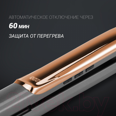 Изображение товара Выпрямитель для волос Polaris Tourmaline Prof PHSS 2098TTi (графитовый/золото)