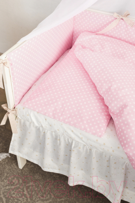 Комплект постельный для малышей Martoo Comfy 4 / CM-4-PN (розовый/бежевый)