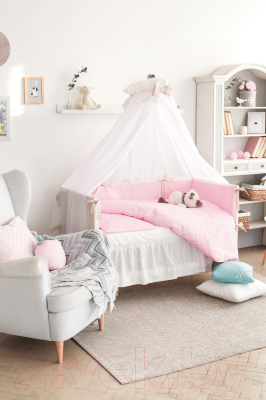 Комплект постельный для малышей Martoo Comfy 6 / CM-6-PN (розовый/бежевый)