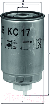 Топливный фильтр Knecht/Mahle KC17D