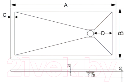 Изображение товара Душевой поддон RGW ST-0118W / 16152811-01