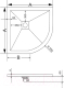 Миниатюра изображения товара Душевой поддон RGW ST/R-0099W / 16153099-01