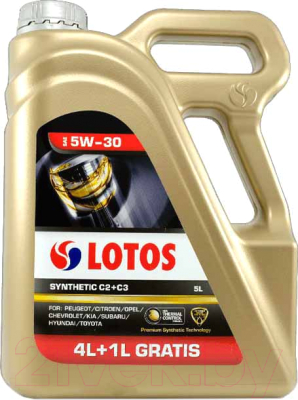 

Моторное масло Lotos, Synthetic C2+C3 SAE 5W30