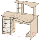 Компьютерный стол Интерлиния СК-003 (дуб венге/дуб серый)