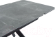 Миниатюра изображения товара Обеденный стол Аврора Леон 120-184x80 (камень серый/черный)