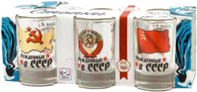 Изображение товара Набор шотов ОСЗ Рожденные в СССР / 02с1022ДЗУСССР (6шт)