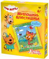 

Набор для творчества Фантазер, Аппликация с пайетками. Три кота. Карамелька Лето / 405138