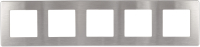 Рамка для выключателя ЭРА 12-5105-03 / Б0052541 (сатин/алюминий) - 