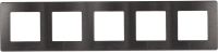 Рамка для выключателя ЭРА 12-5105-12 / Б0052545 (сатин/графит) - 