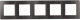 Рамка для выключателя ЭРА 12-5105-12 / Б0052545 (сатин/графит) - 