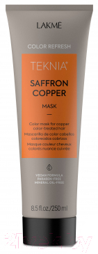 Тонирующая маска для волос Lakme Teknia Refresh Saffron Copper для обновления цвета волос (250мл)