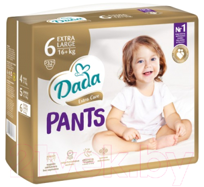 Подгузники-трусики детские Dada Extra Care Pants 6 (32шт)