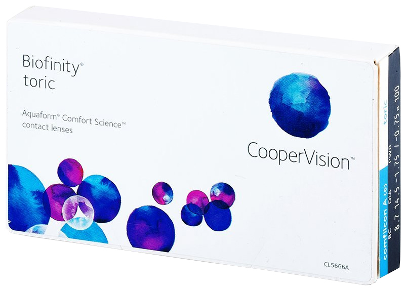 Контактная линза Biofinity AST Sph+5.00 CYL-2.25 ax180 R8.7