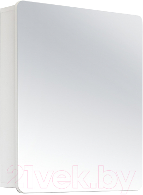 Шкаф с зеркалом для ванной Sanita ZNLN60 (белый)