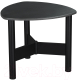 Журнальный столик Мебелик Саут 1Д мини (черный/серый бетон) - 